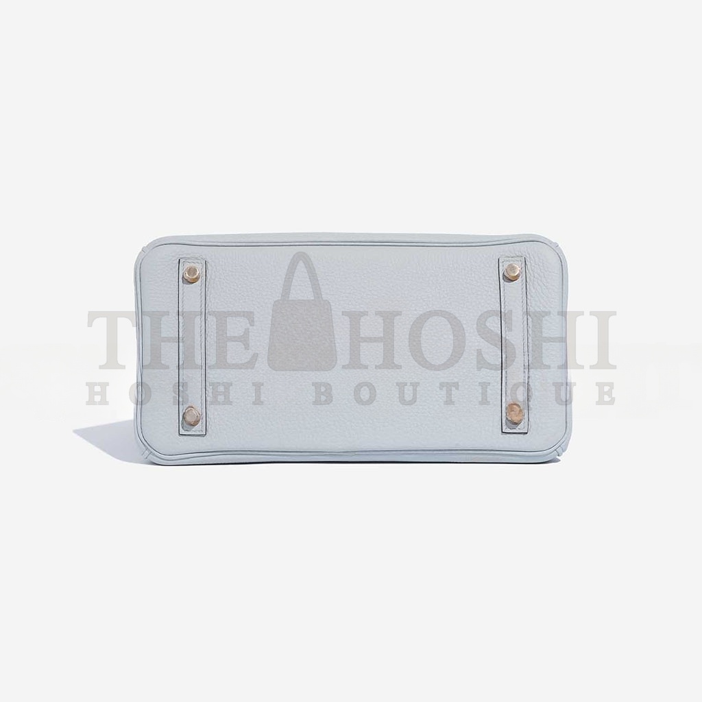 H**me5 BIRKIN 30 TOGO LEATHER PLATINUM BAG GLACIER BLUE GOLD BUCKLE 2325 (30*20*13cm) Master Quality